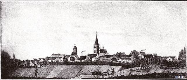 Kaldenkirchen alte Stadtansicht 1860
