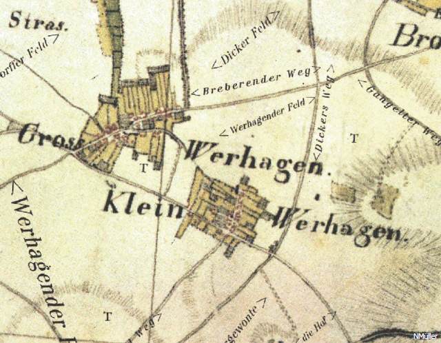 Großwehrhagen Tranchot um 1805